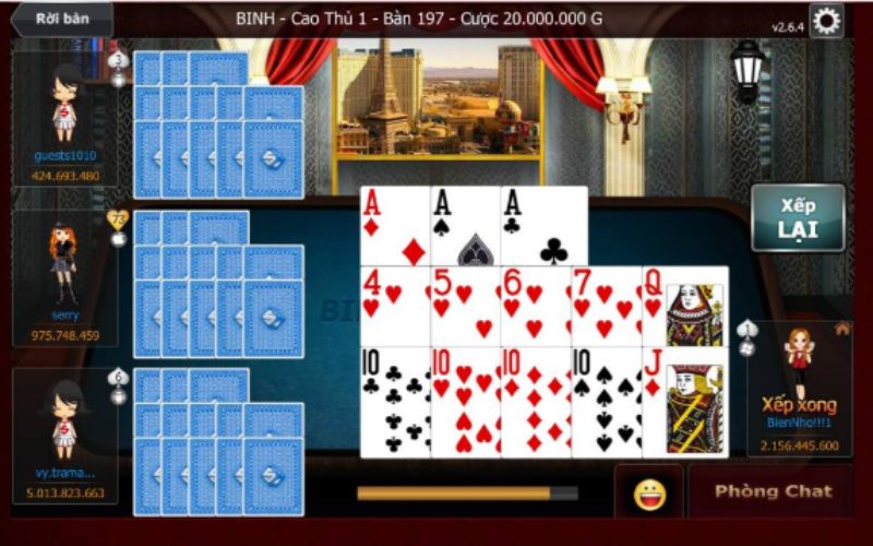 Giá trị các tổ hợp trong game bài Mậu binh