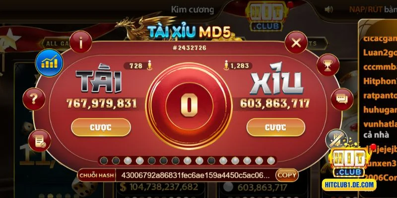 Tài xỉu MD5 Hitclub